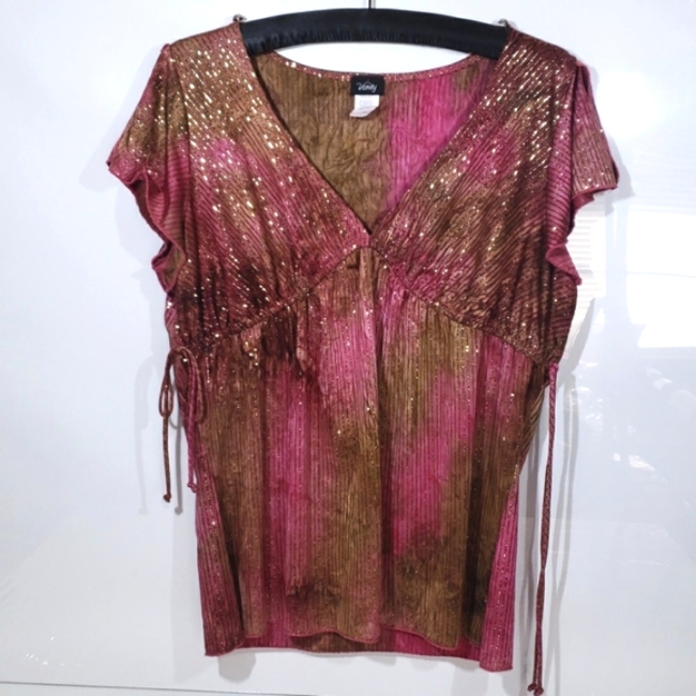 Vanity Women's Tee Shirt Print Burnout Size 2x